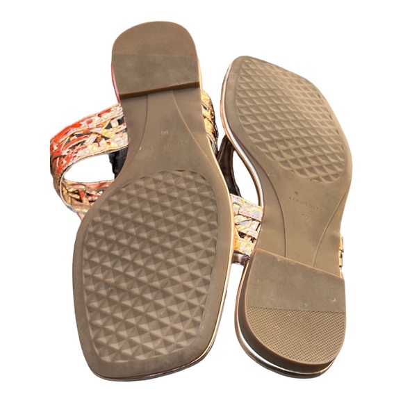 Aerosol’s Rose Gold Snake Design Leather Flats Size 10 - Picture 4 of 6